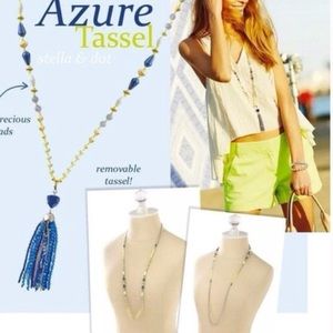 NWOT Stella & Dot Azure Tassel Necklace